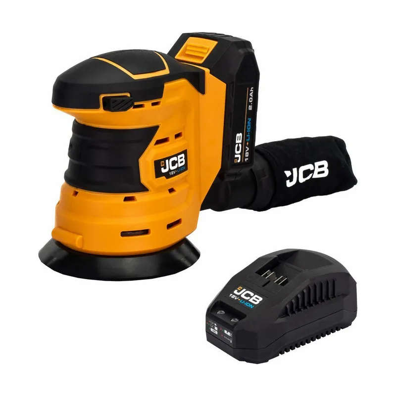 Jcb Lijadora excéntrica a batería 18 V