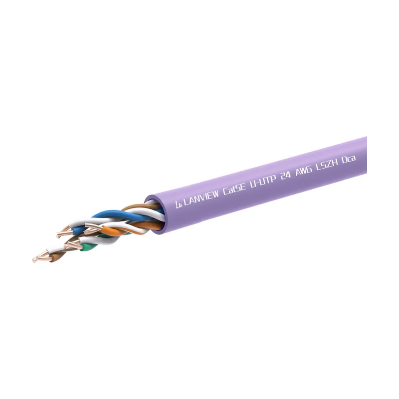 Lanview LVN122152 cable de red Púrpura 305 m Cat5e