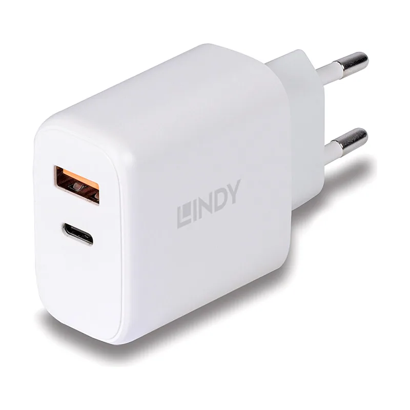 Lindy 73424 cargador de dispositivo Universal Blanco Corriente alterna Carga rápida Interior
