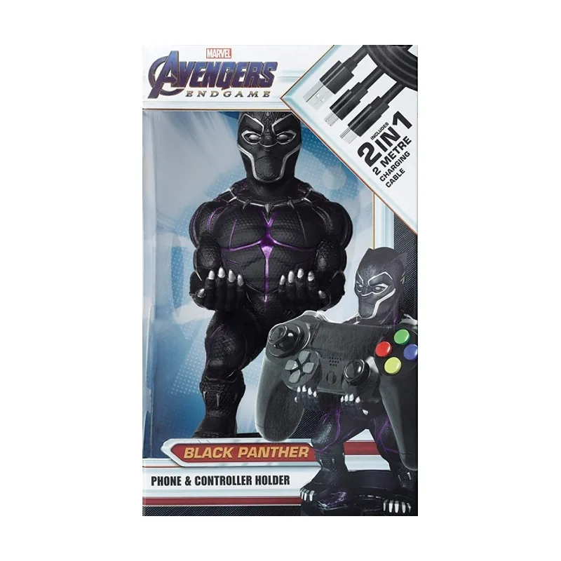 Exquisite Gaming Cable Guys Black Panther Soporte pasivo Mando de videoconsola