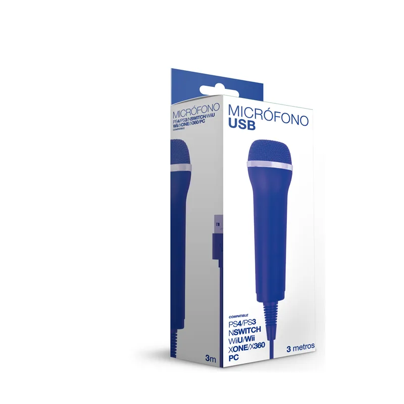 FR-TEC Microfono USB Compatible PS4/PS3/Wii/XBOX/PC