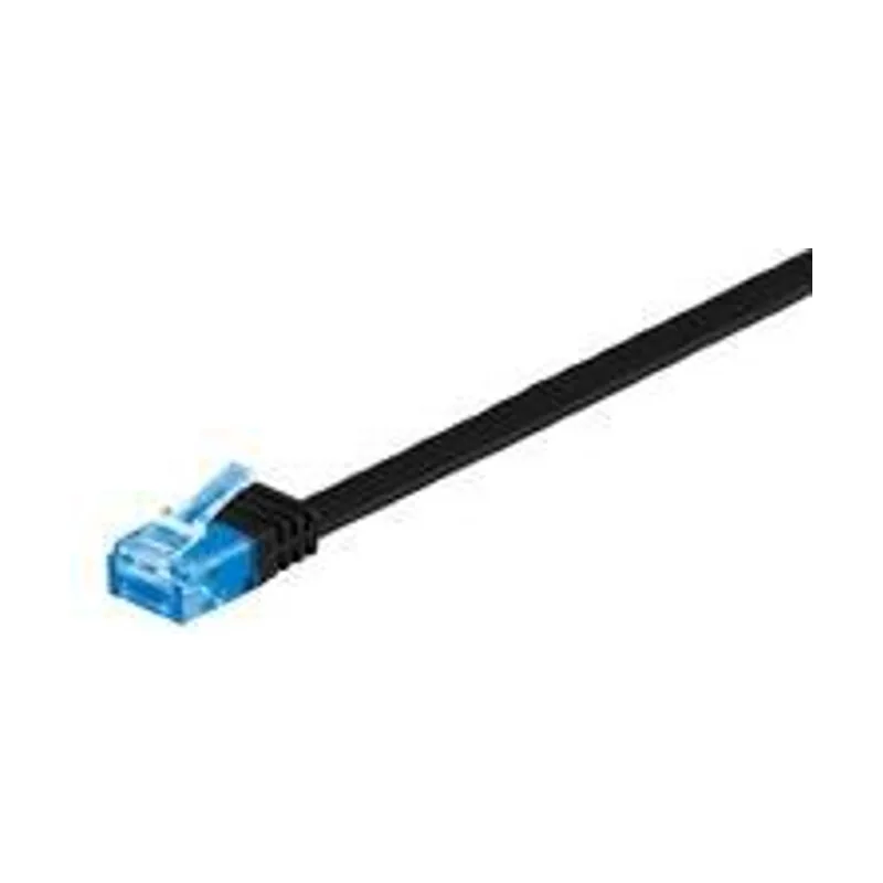 Microconnect V-UTP6A01S-FLAT cable de red Negro 1 m Cat6a U/UTP UTP