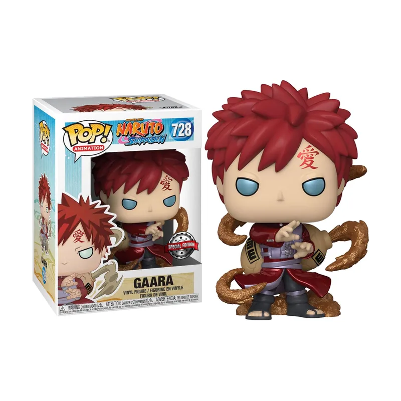 Funko Pop Gaara Metálico Naruto Shippuden Special Edition Nº.728