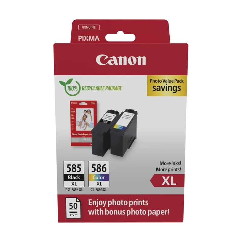 Canon PG-585XL/CL-586 PVP cartucho de tinta 2 pieza s Alto rendimiento XL