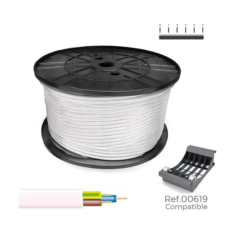 Sediles Cable Eléctrico Manguera Blanco 3 x 1,5 mm 150 m H05VV-F