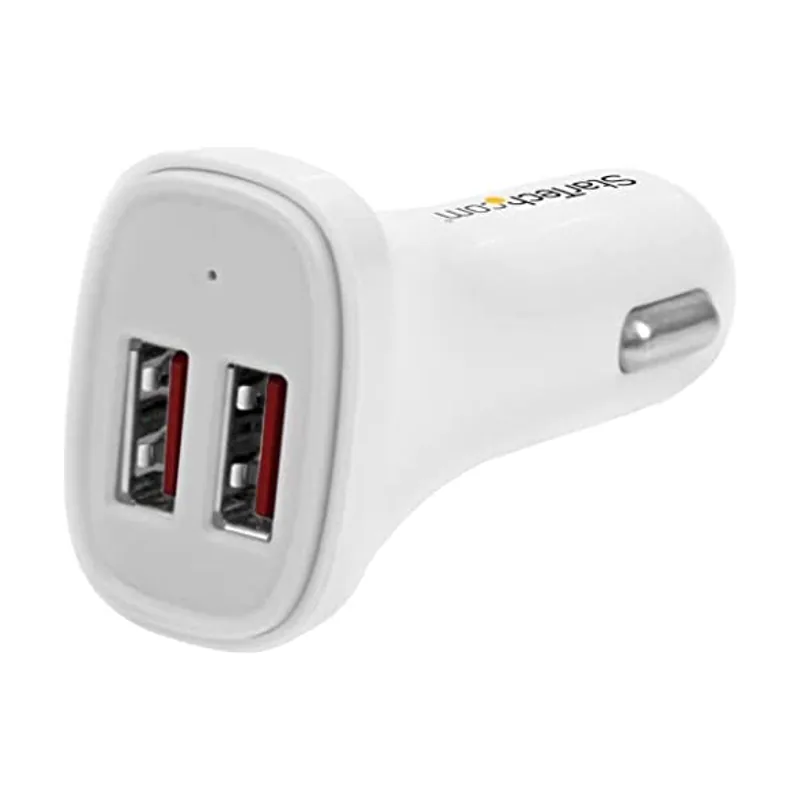 Startech StarTech.com USB2PCARWHS cargador de dispositivo Universal Blanco Encendedor de cigarrillos Auto