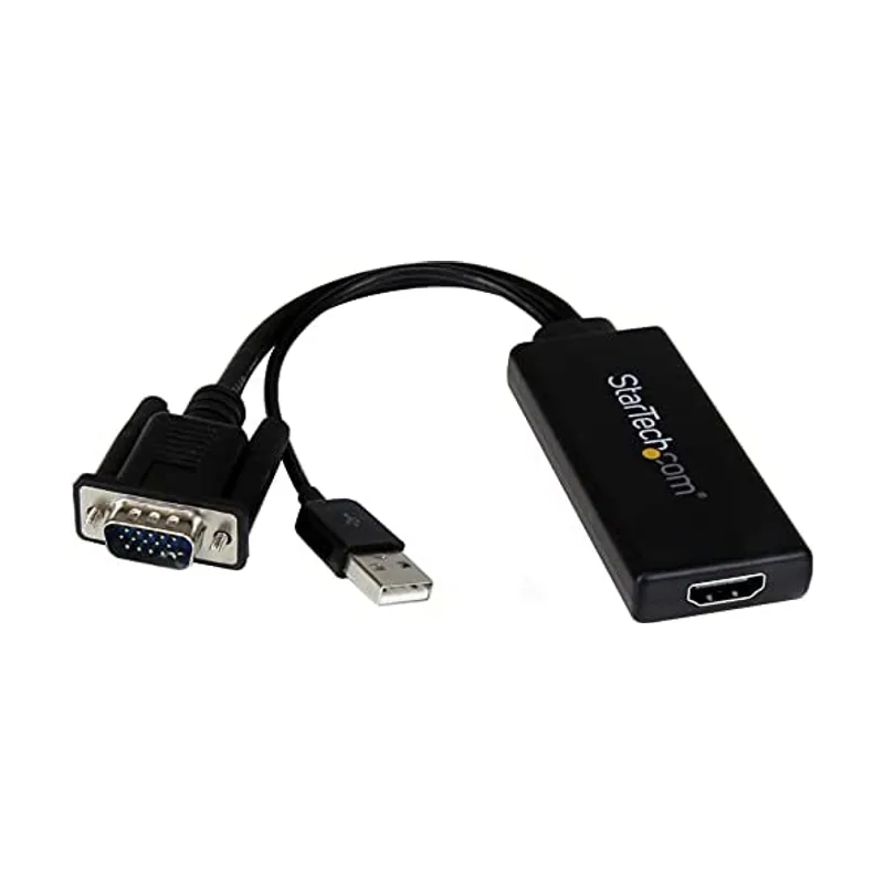 Startech StarTech.com Adaptador VGA a HDMI con audio y alimentación USB