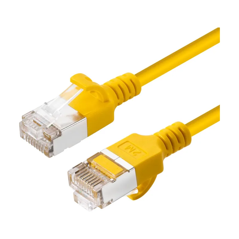 Microconnect V-FTP6A0025Y-SLIM cable de red Amarillo 0,25 m Cat6a U/FTP STP