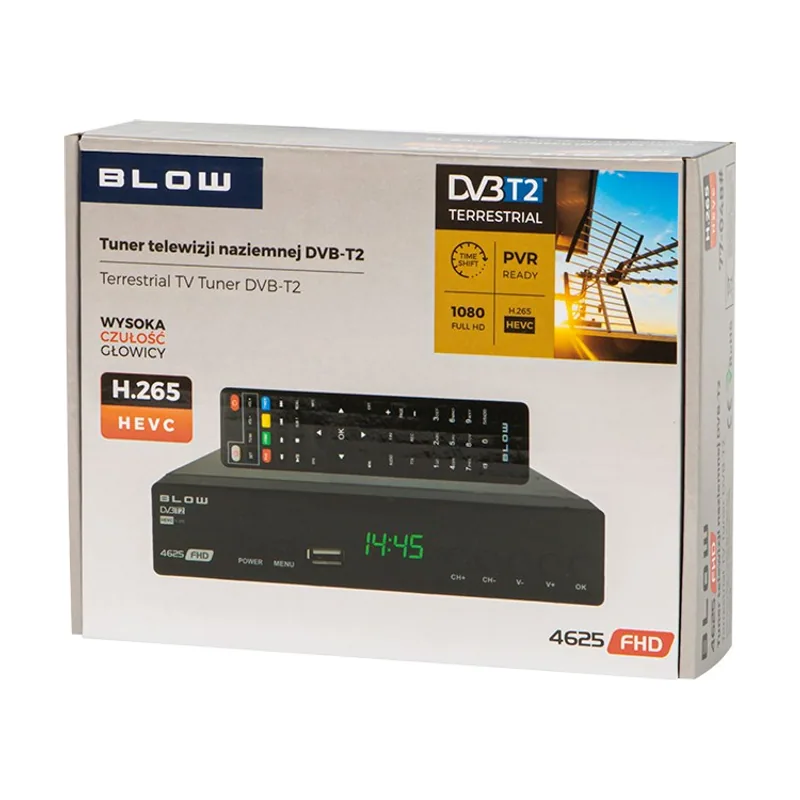 Blow Decodador DVB-T2 Hevc Tuner