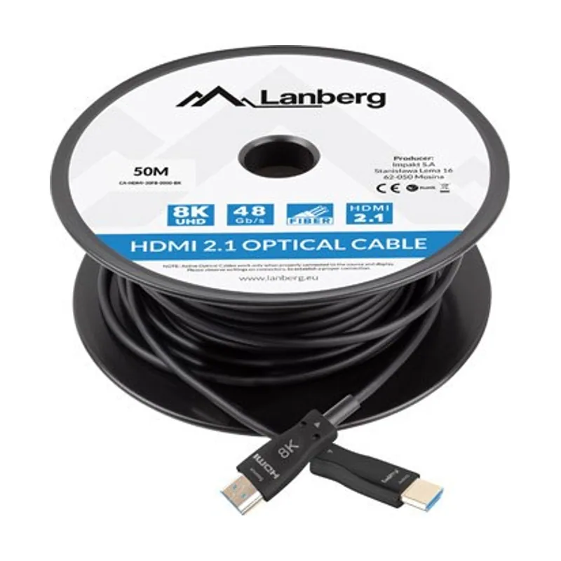 Lanberg CA-HDMI-30FB-0500-BK cable HDMI 50 m HDMI tipo A Estándar