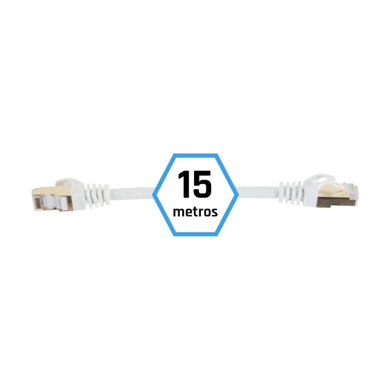 Cable de Red Rígido FTP Categoría 7 IGG318614 Blanco 15 m