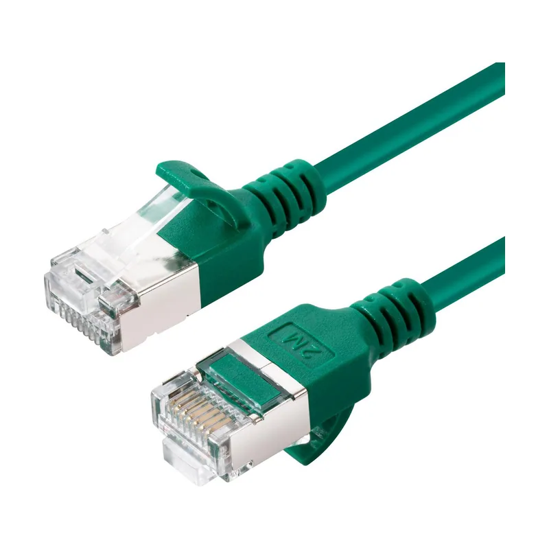 Microconnect V-FTP6A10G-SLIM cable de red Verde 10 m Cat6a U/FTP STP