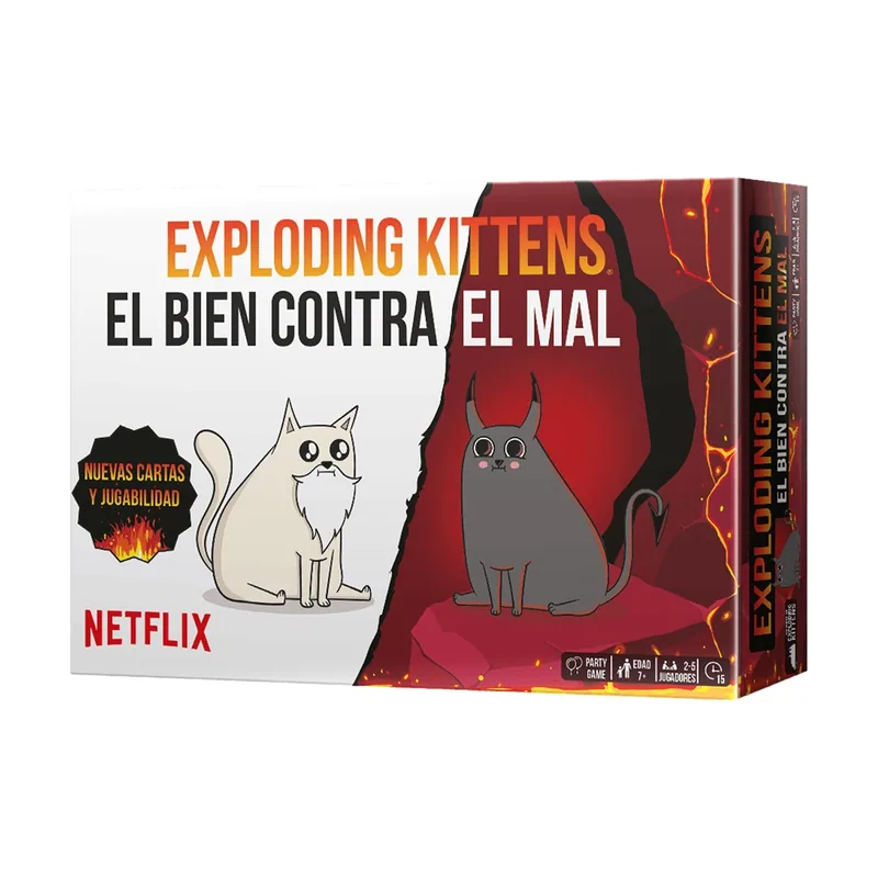 Asmodee Exploding Kittens Exploding Kittens El bien contra el mal