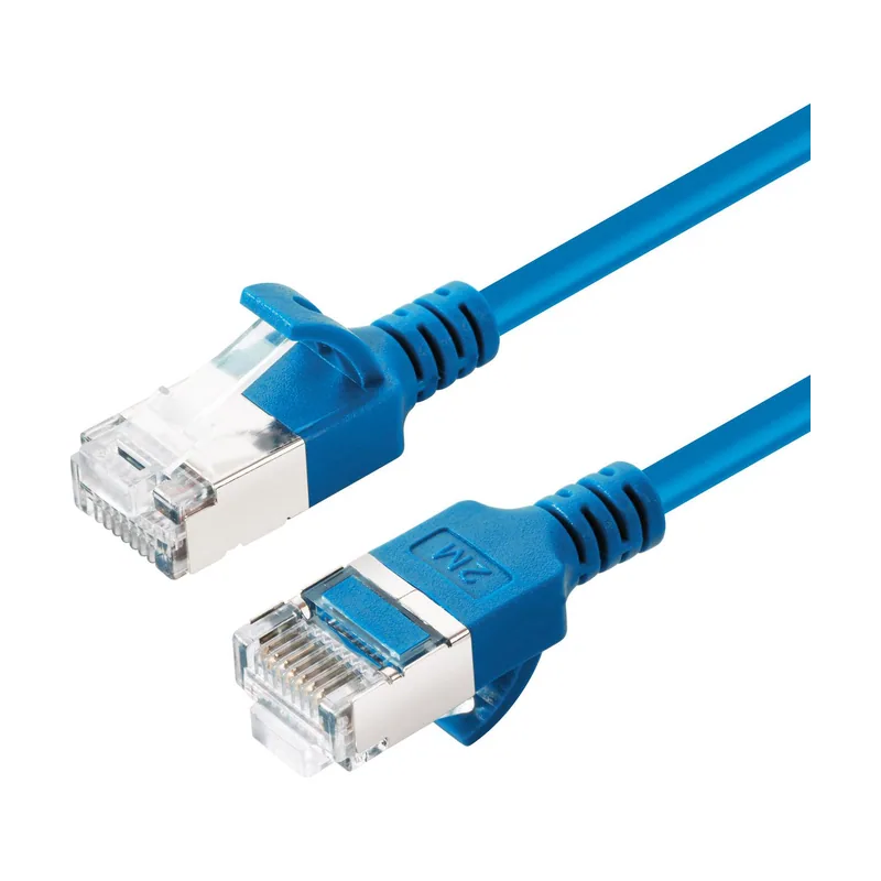Microconnect V-FTP6A075B-SLIM cable de red Azul 7,5 m Cat6a U/FTP STP