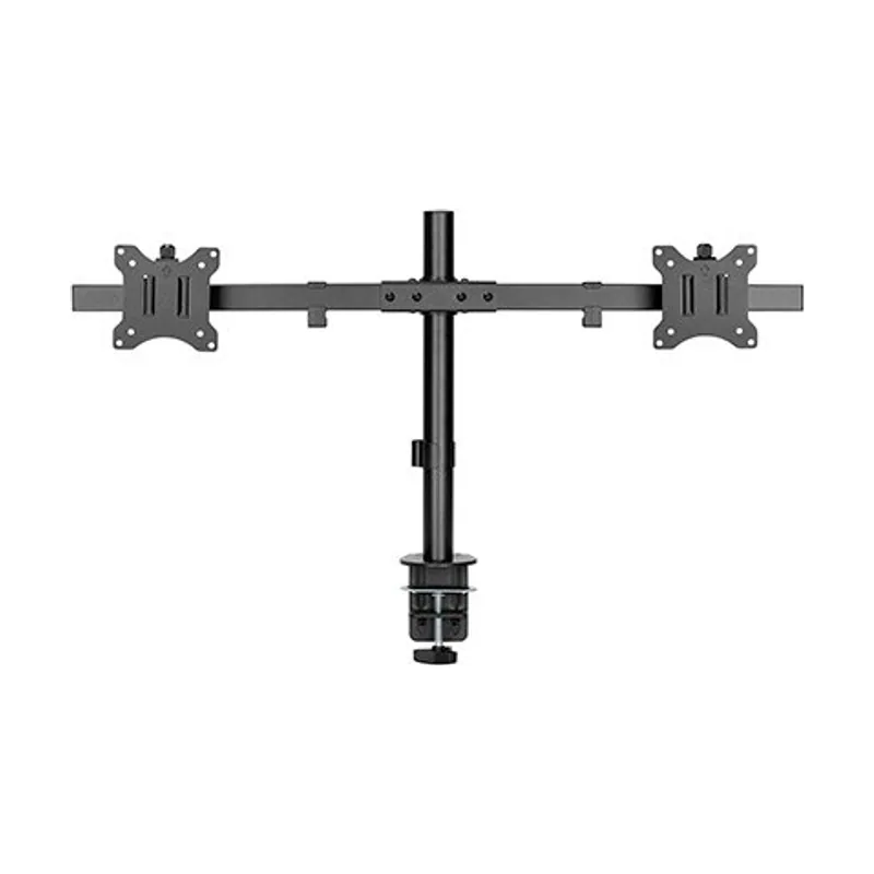 GooBay Soporte Doble Monitor 17-32 Pulgadas Inclinable Regulable en Altura VESA 100x100 2X hasta 9 kg con Pinza Mesa