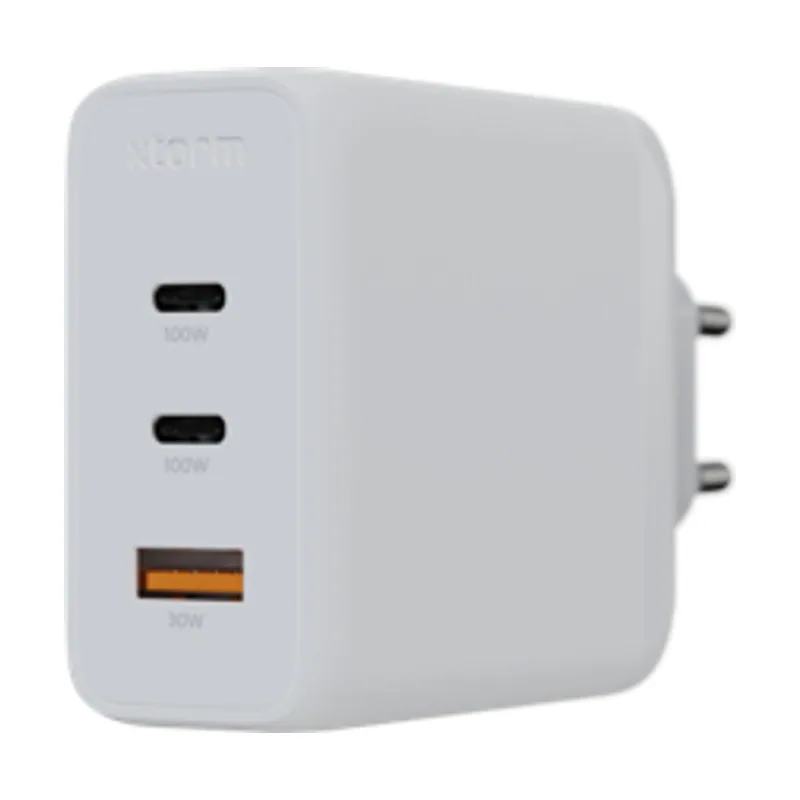 Xtorm Cargador USB DE VIAJE/PARED 100W GAN2 Ultra Wall 2x TYPE-C/USB 3.0