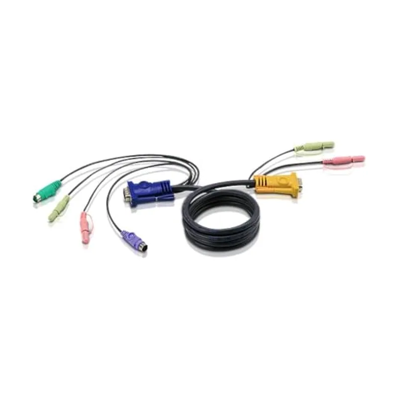 Aten Cable KVM PS/2 con audio y SPHD 3 en 1 de 1,8 m