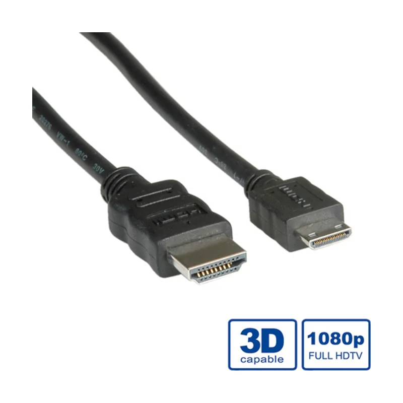 Roline 11.04.5580 cable HDMI 2 m HDMI tipo A Estándar HDMI tipo D Micro