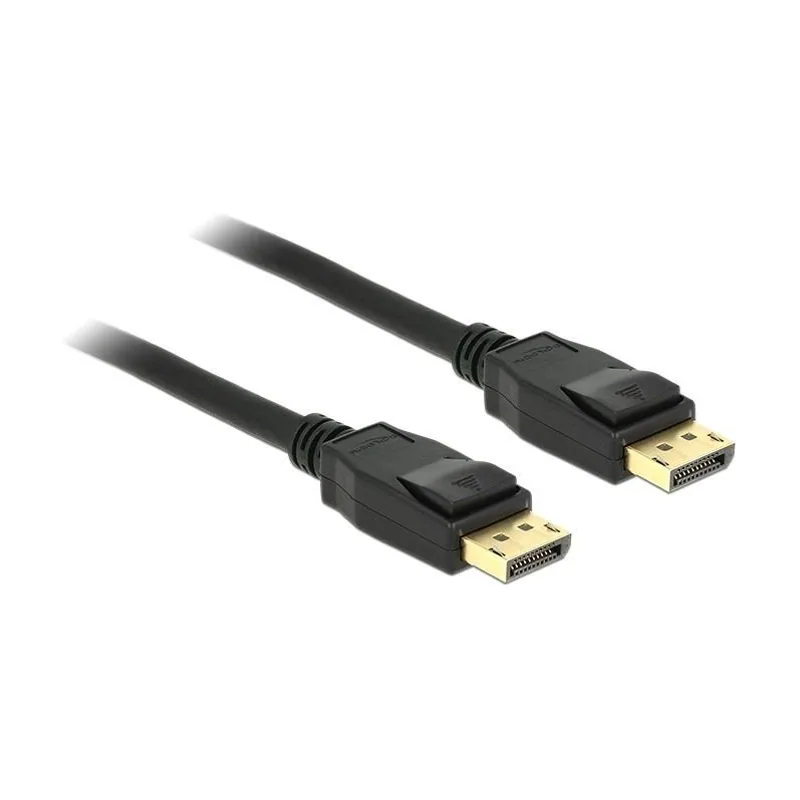 Delock Cable Displayport M/M 2M Gold Negro 83806