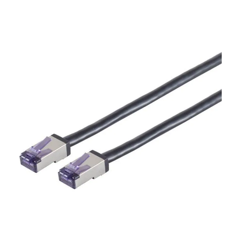 Lanview LVN-CAT6A-FLEX-50CM cable de red Negro 0,5 m S/FTP S-STP