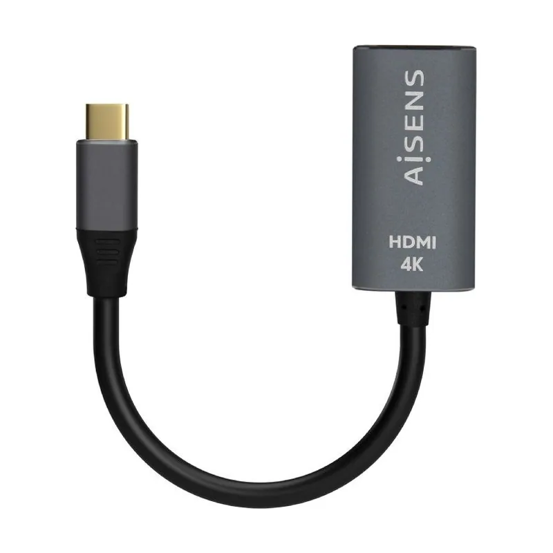 Aisens Conversor Aluminio USB-C a HDMI 4K@60Hz