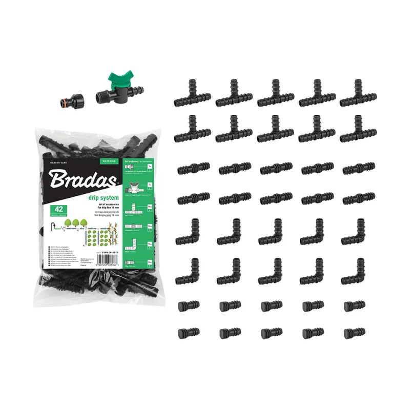 Bradas Kit de accesorios para línea de riego por goteo 16 mm