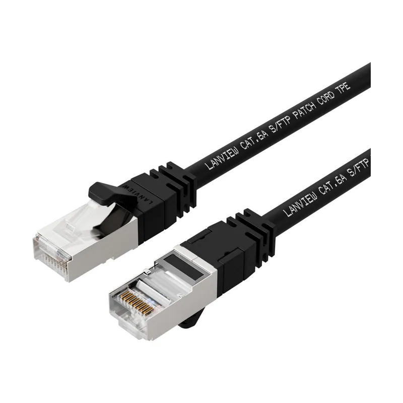 Lanview LV-SFTP6A015B cable de red Negro 1,5 m S/FTP S-STP