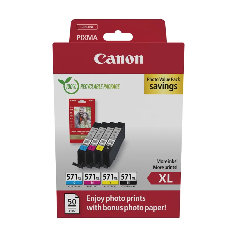 Canon 0332C006 cartucho de tinta 4 pieza s Alto rendimiento XL