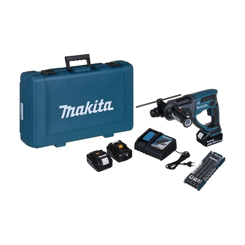 Makita Młotowiertarka 18v 3x5,0ah + acc dhr202rte3