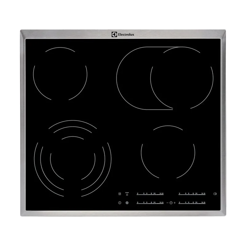 Electrolux ehf46547xk black built-in ceramic 4 zone s