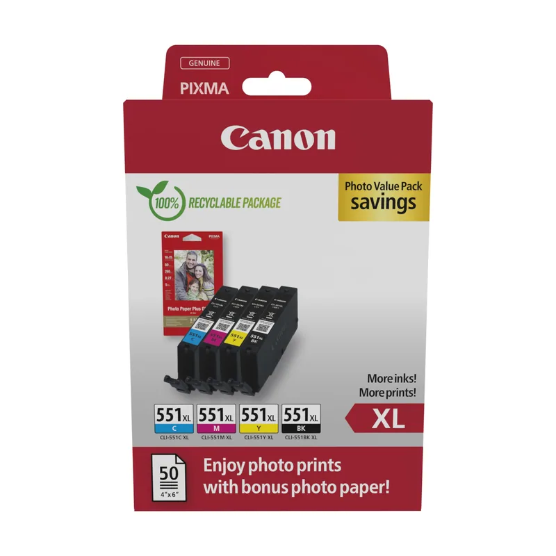 Canon 6443B008 cartucho de tinta 4 pieza s Alto rendimiento XL
