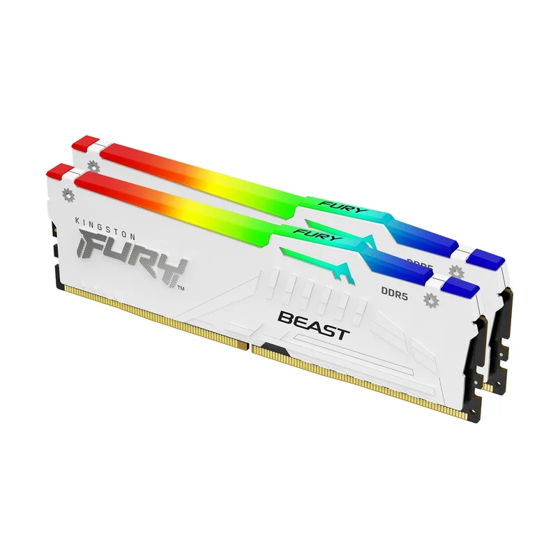 Kingston FURY Beast Blanco RGB EXPO 64GB 6000MT/s DDR5 CL36 DIMM