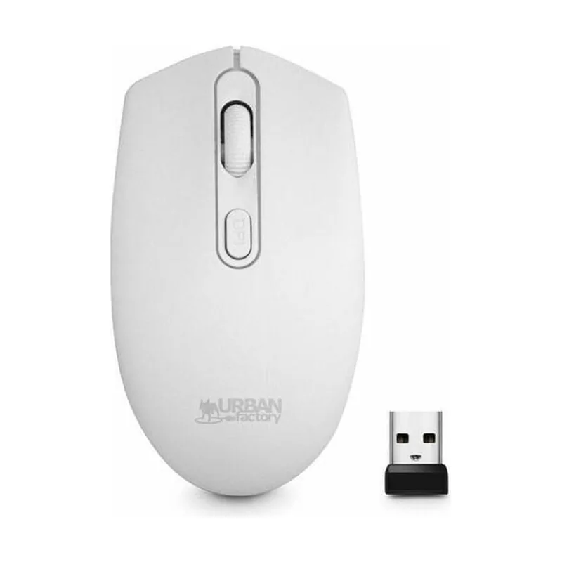 Urban factory FREE ratón Hogar Ambidextro RF inalámbrico Óptico 1600 DPI