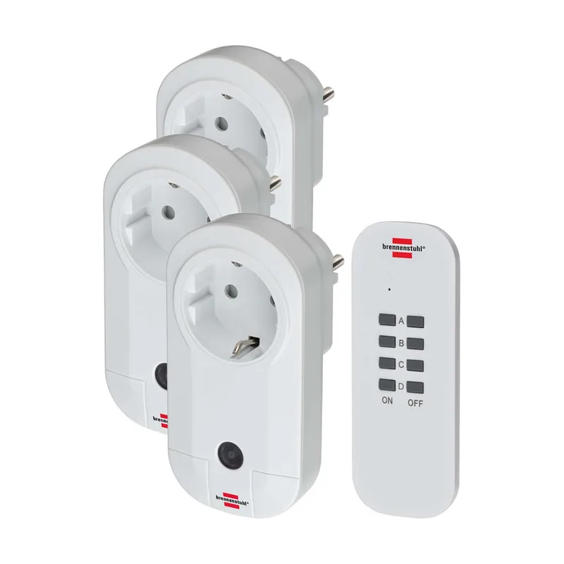 Brennenstuhl Comfort-Line Set de 3 enchufes de Radio enchufes