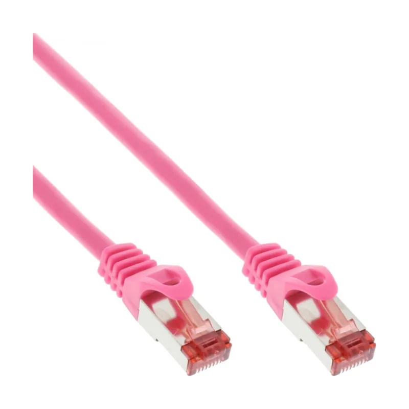 Inline 4043718125951 cable de red Rosa 1 m Cat6 S/FTP S-STP