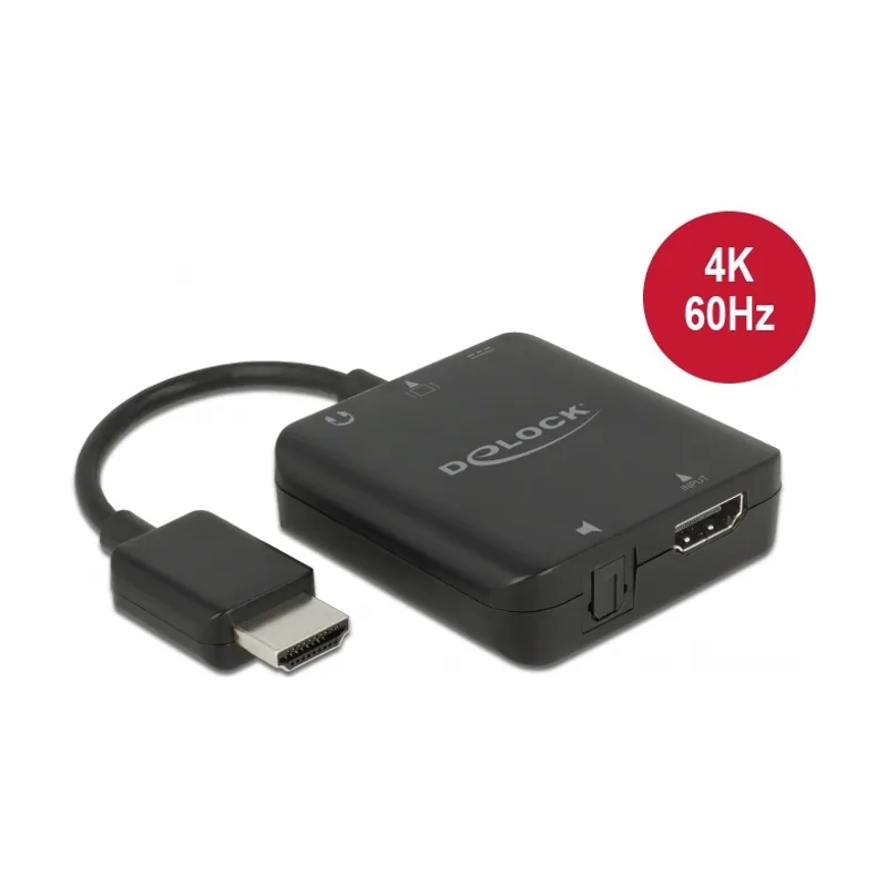 Delock Extractor de Audio HDMI 4K 60 Hz Compacto