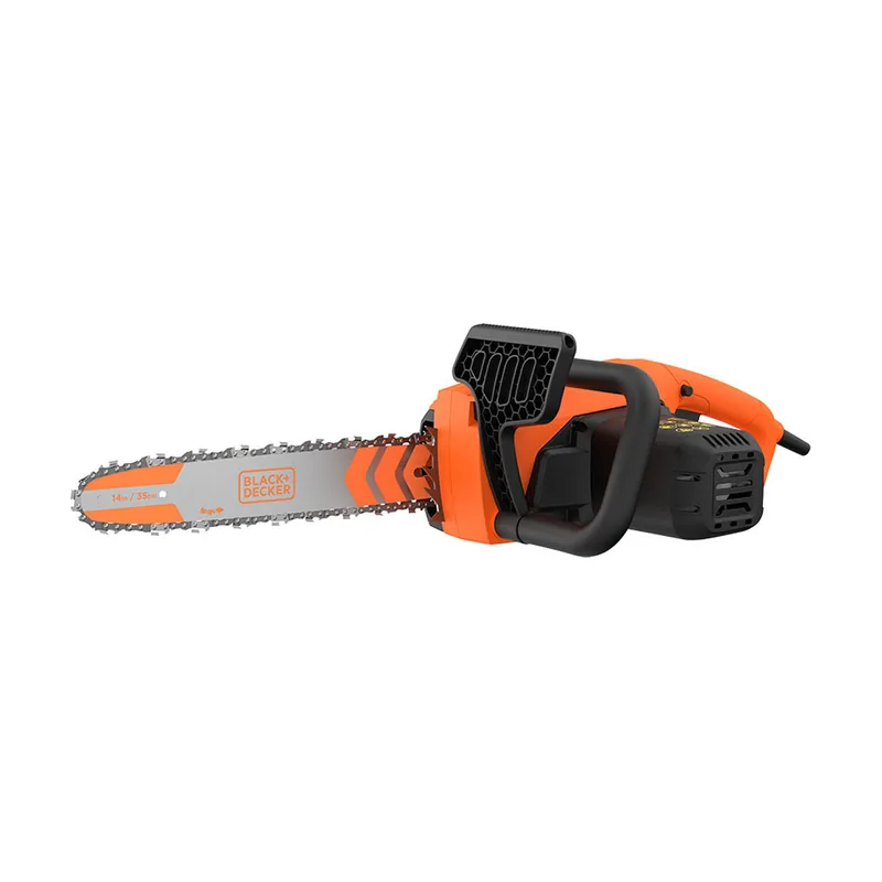 Black+Decker Motosierra eléctrica de 1800W y 35cm con freno de cadena
