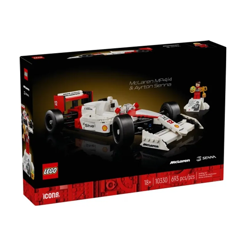 Lego Icons McLaren MP4/4 y Ayrton Senna 10330