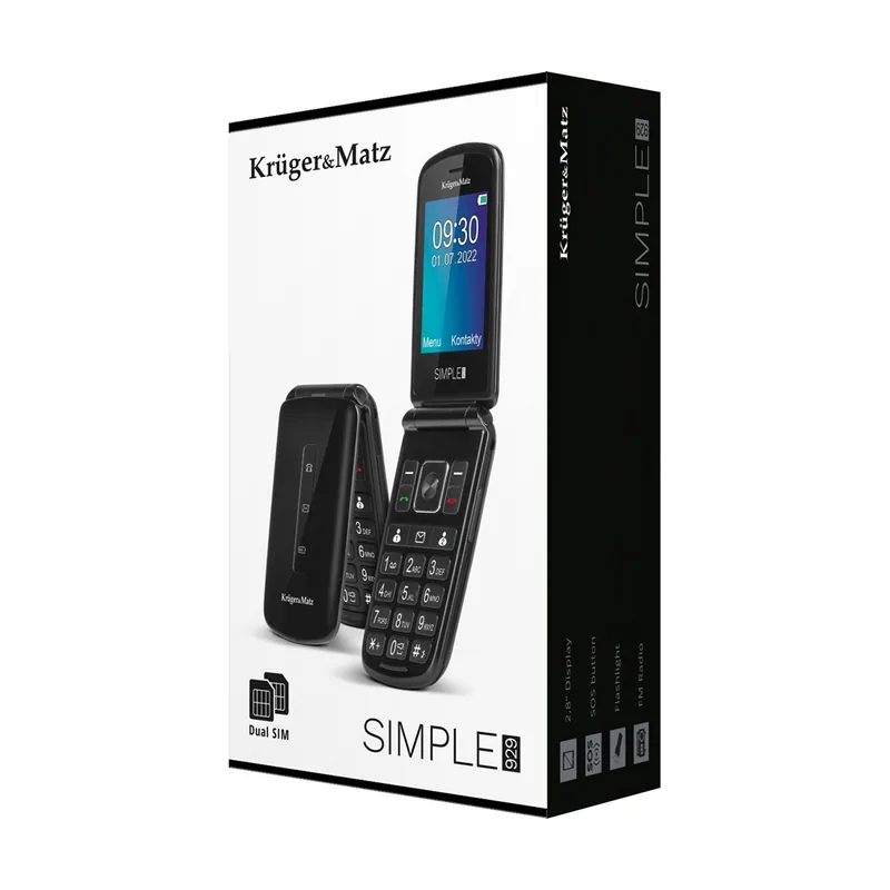 Kruger & matz MaxCKruger & Matz Phone for Seniors KM0929 7 11 cm 2 8 108 5 g