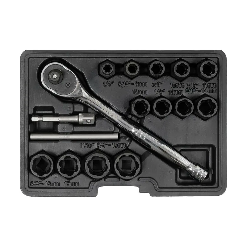Yato YT-05897 extractor de tornillo y perno 16 pieza s