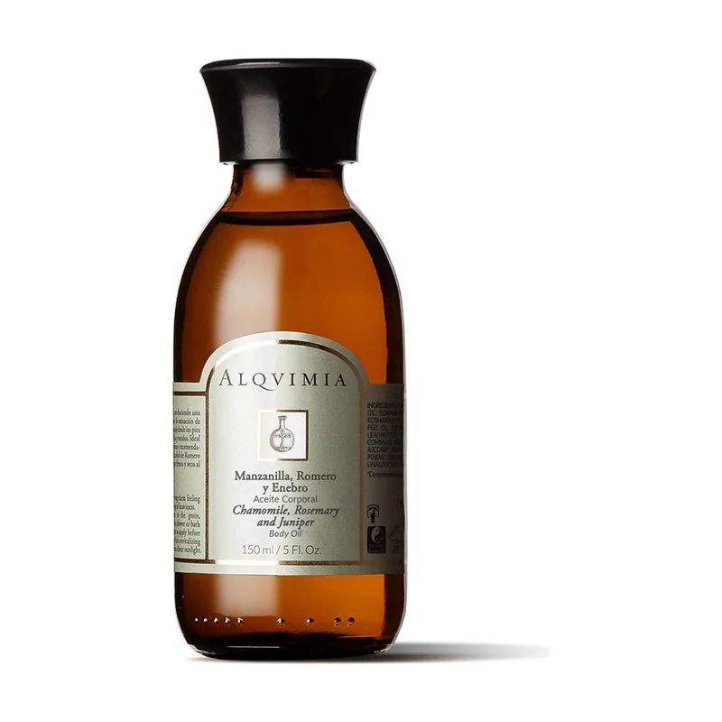 Alqvimia Aceite corporal de manzanilla con romero y enebro 150 ml