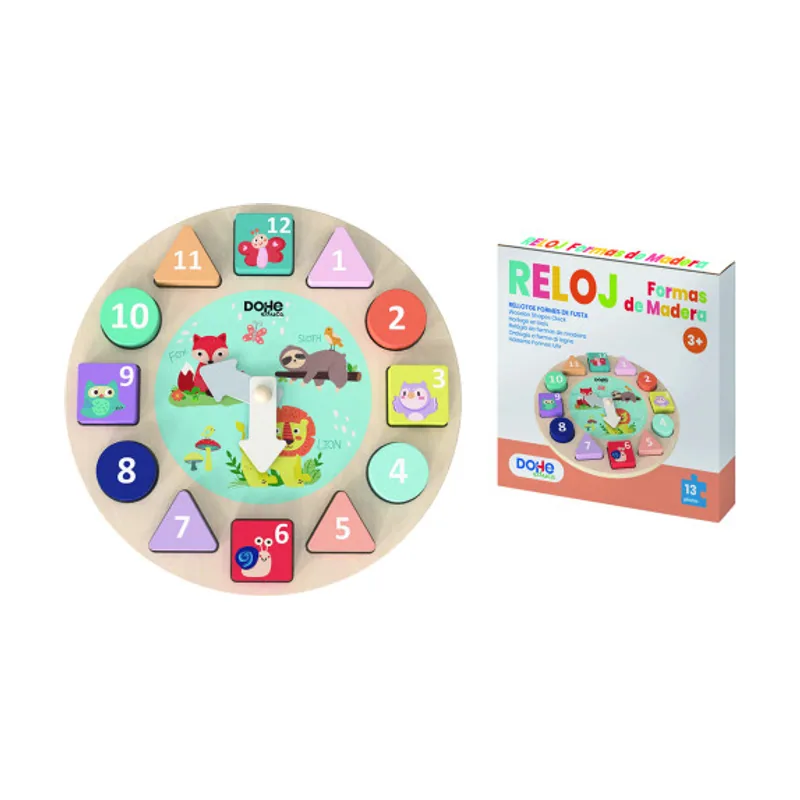 Dohe Educa Reloj para Clasificar Formas