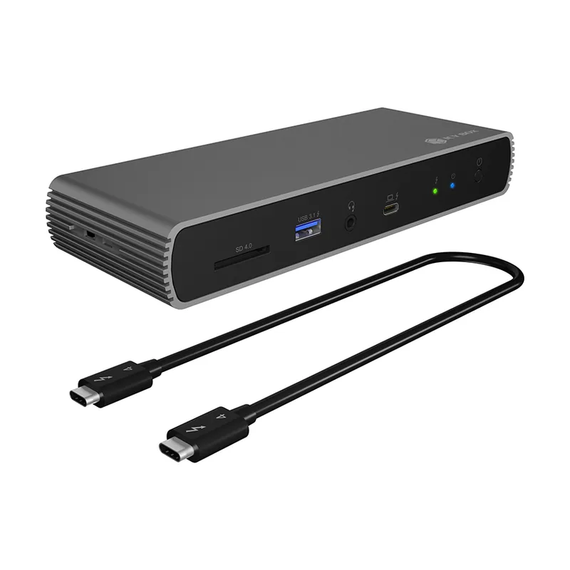 ICY BOX Thunderbolt 4 Docking Station 10 en 1 para 2 monitores 1