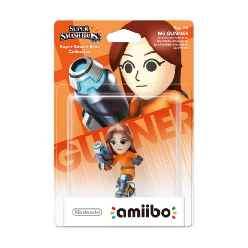 Nintendo Figura Amiibo Mii Gunman Tiradora Mii Serie SSB