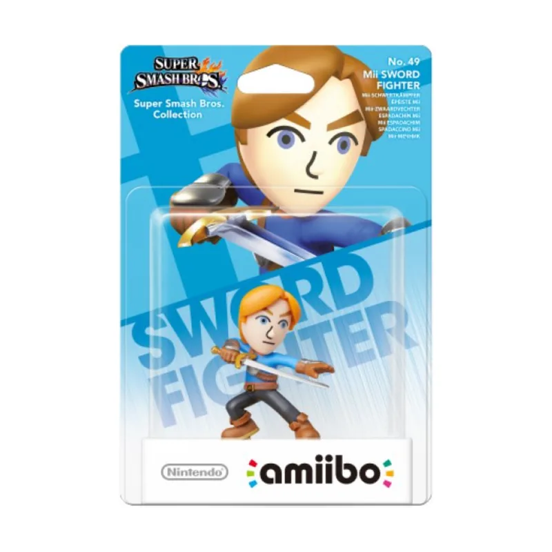 Nintendo Figura Amiibo Mii Swordman Espadachin Mii Serie SSB