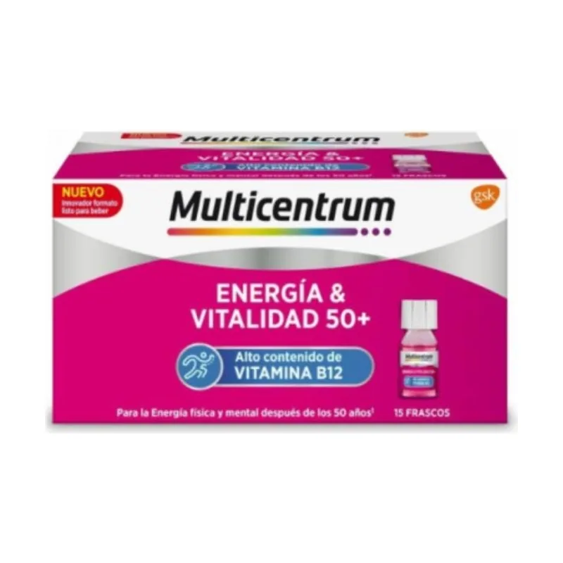 Multicentrum Energía y Vitalidad 50+ 15 Frascos