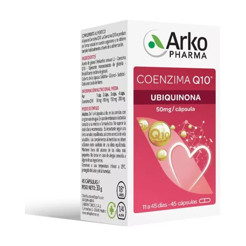 Arkopharma Coenzima Q10 Antioxidante 45 cápsulas