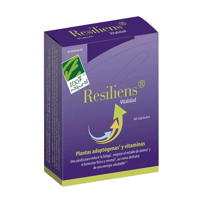 100% Natural Resiliens Vitalidad 60 Cápsulas
