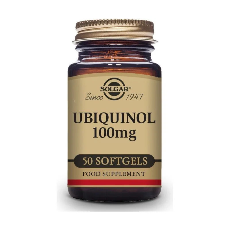 Solgar Ubiquinol 100mg Forma Reducida de Co-Q10 50 Cápsulas Blandas