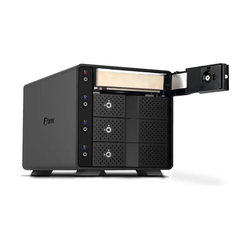 Fantec 4X USB3.2 Gen2 Hard Disk Docking Station for 4X SATA 3.5/2.5 Inch SSDs and HDDs